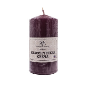 Classic burgundy candle