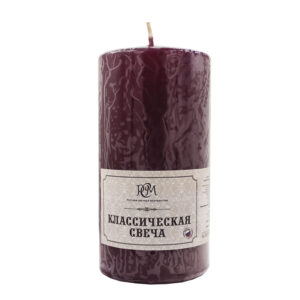 Classic burgundy candle