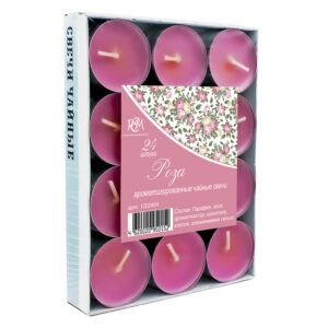 Tea Candles Rose 24 pieces