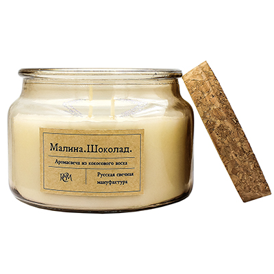 Scented candle Raspberry.Chocolate. 300 ml - изображение 2