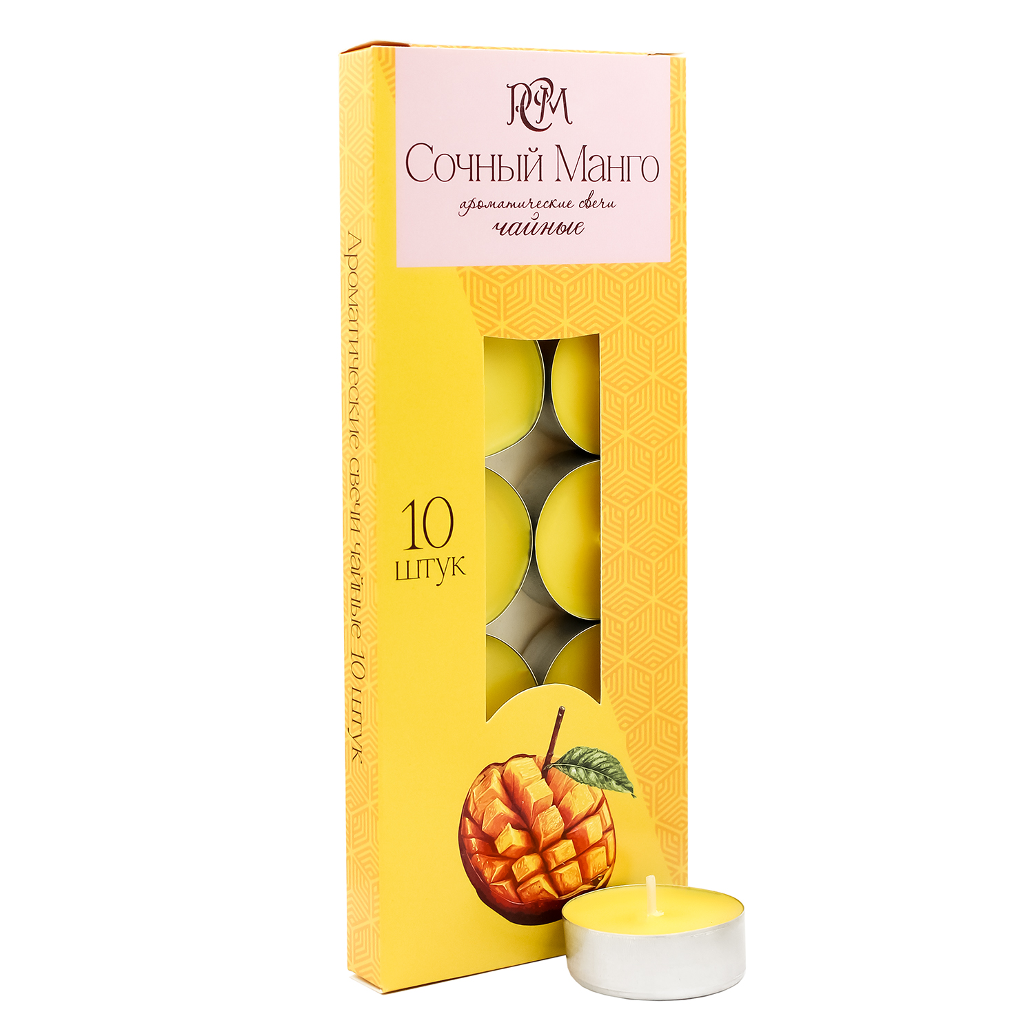 Scented tealights Juicy Mango, 10 pieces - изображение 1