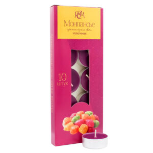 Scented tealights Montpensier, 10 pieces